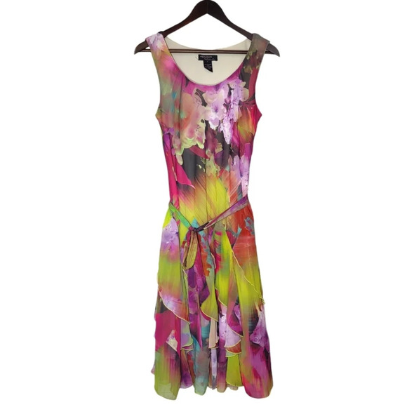 Signature by Robbie Bee Dresses & Skirts - Signature by Robbie Bee Dress Womens 6 Floral Fairy Art To Wear Ethereal